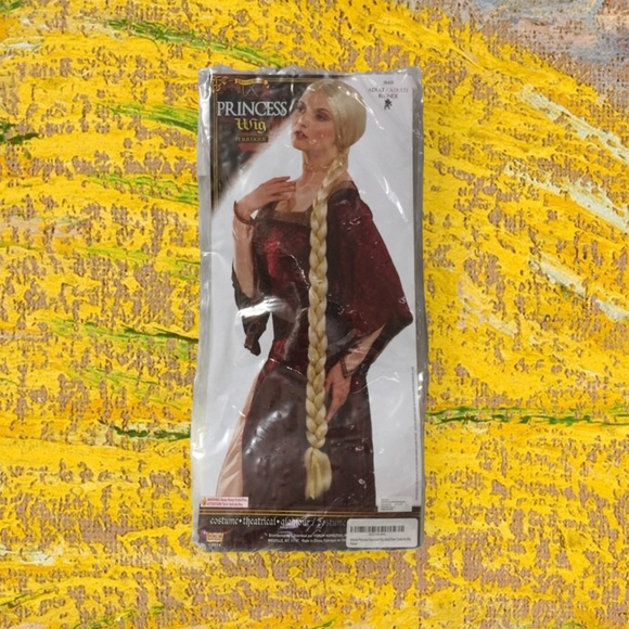 New Adult/Teen Long Blonde Princess Costume Wig - Picture 6 of 7